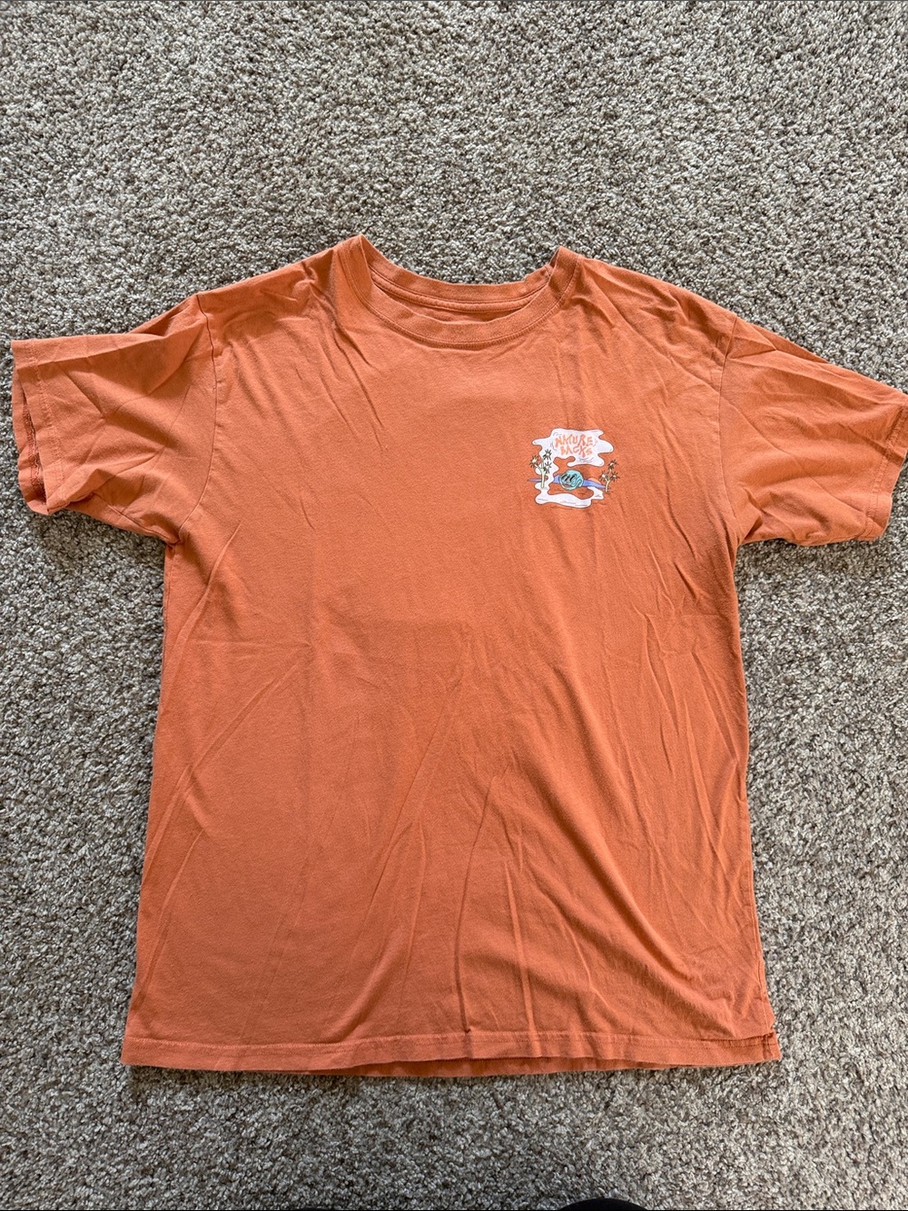 Nature Backs Orange Tee Large